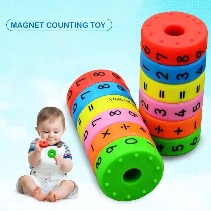 Magnetic Educational Plastic Toy For Children, 6 Pcs Magnetic Math Assembling Puzzle, Educational Block Calculate Game For Kids Magnetic Educational Plastic Toy For Children, 6 Pcs Magnetic Math Assembling Puzzle, Educational Block Calculate Game For Kids